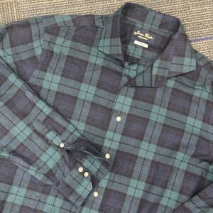 Jameson Douglas Lexington Men's Plaid Button Down‎ Shirt X Large Fitted